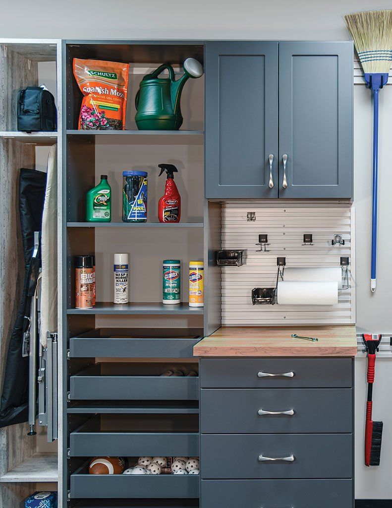 Custom Garage Cabinets and Workbench