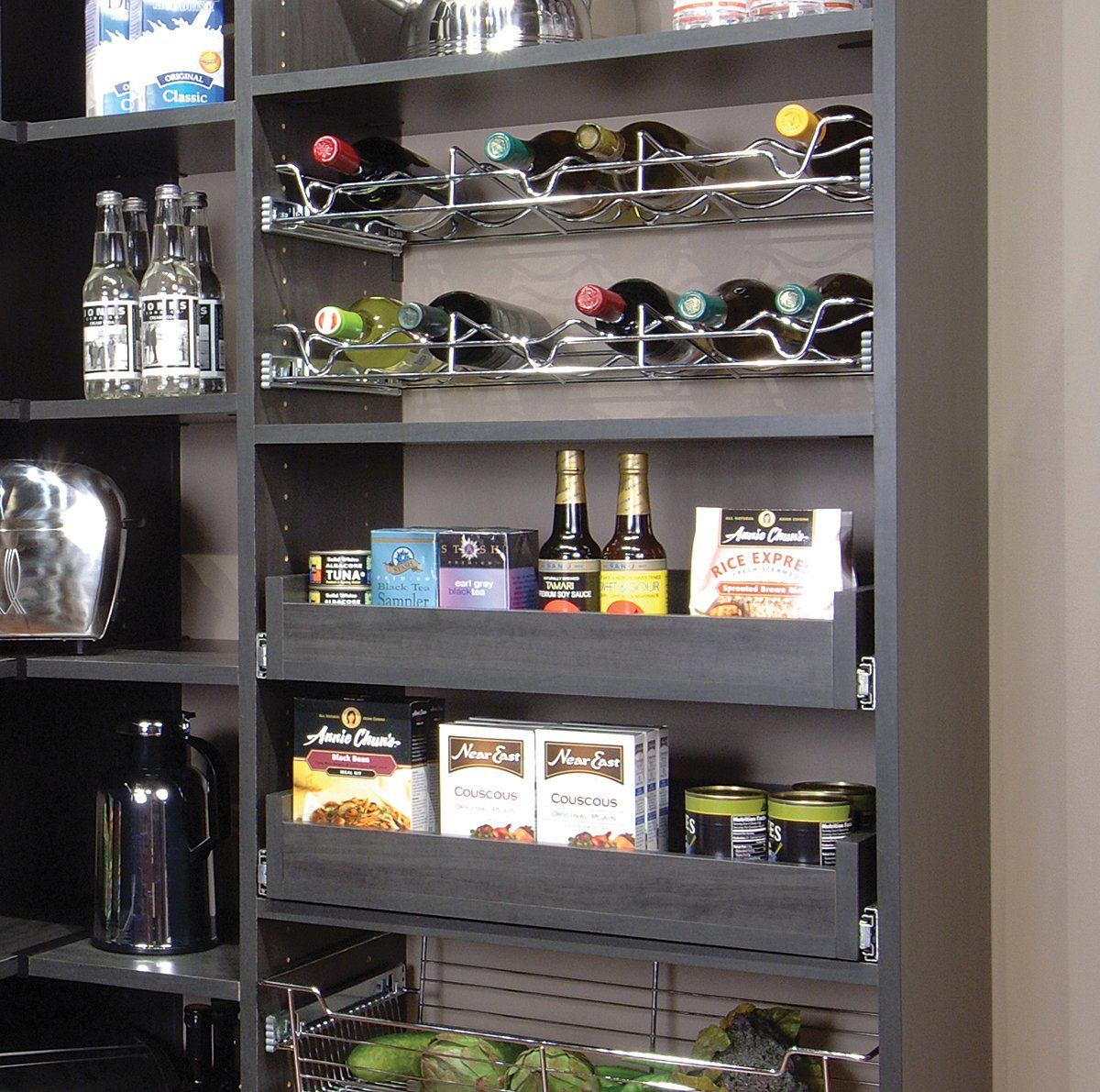 Pull Out Shelves — Straight Front