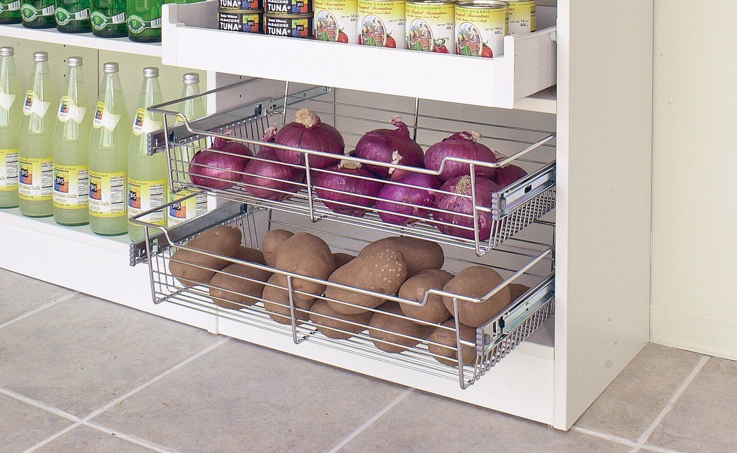 Pull Out Pantry Wire Baskets