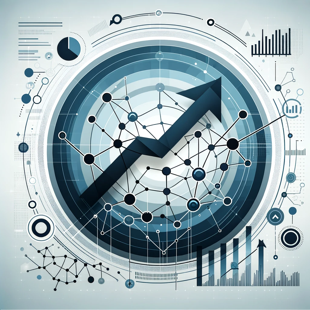 Generative AI rendition of increasing business leads with online strategies. 