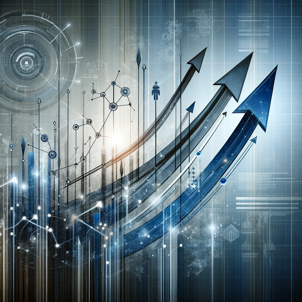 AI rendition of increasing leads with digital marketing strategies. 