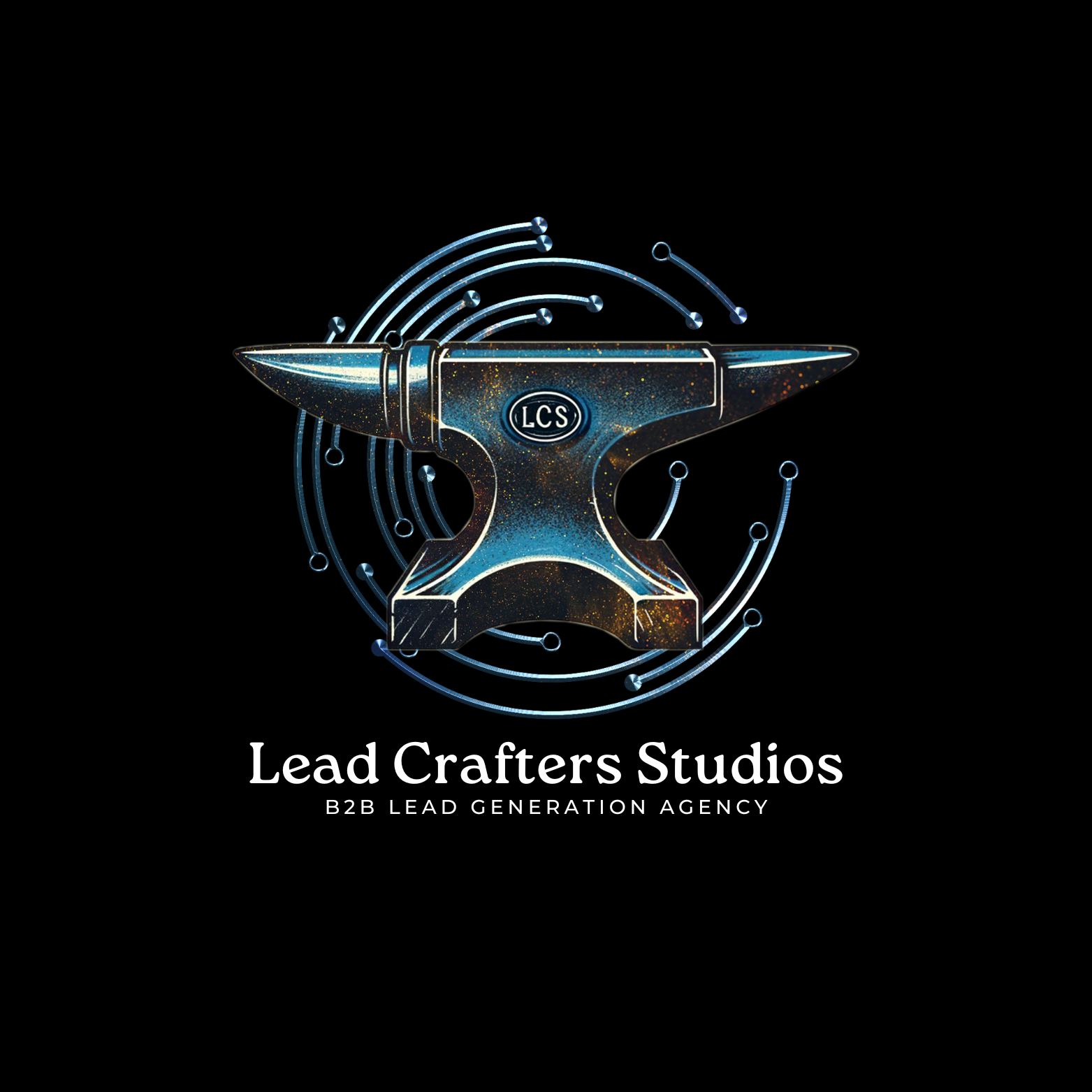 Lead Crafters Studios' black background Logo.