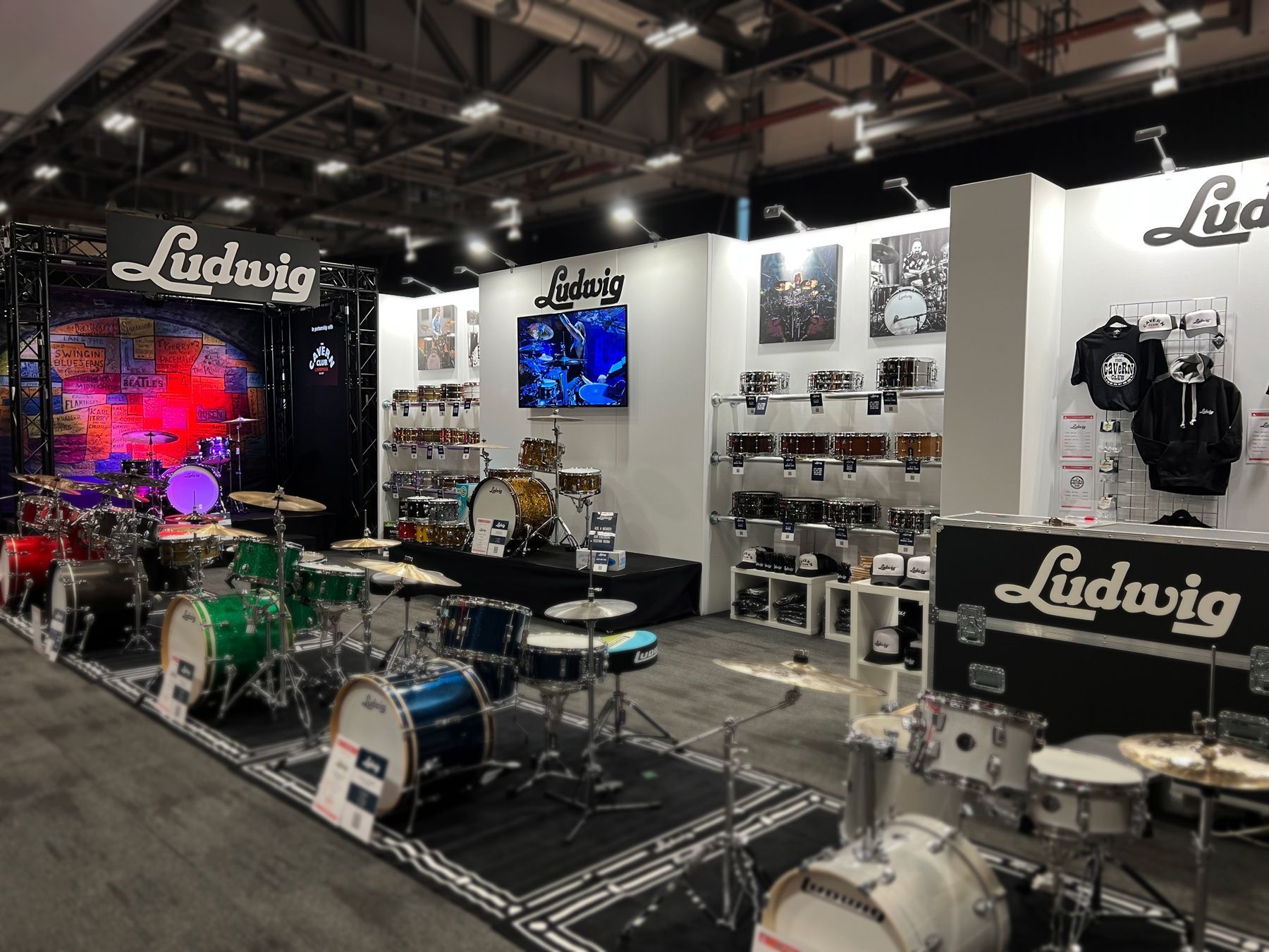 Ludwig exhibition stand, Liverpool Drum Show