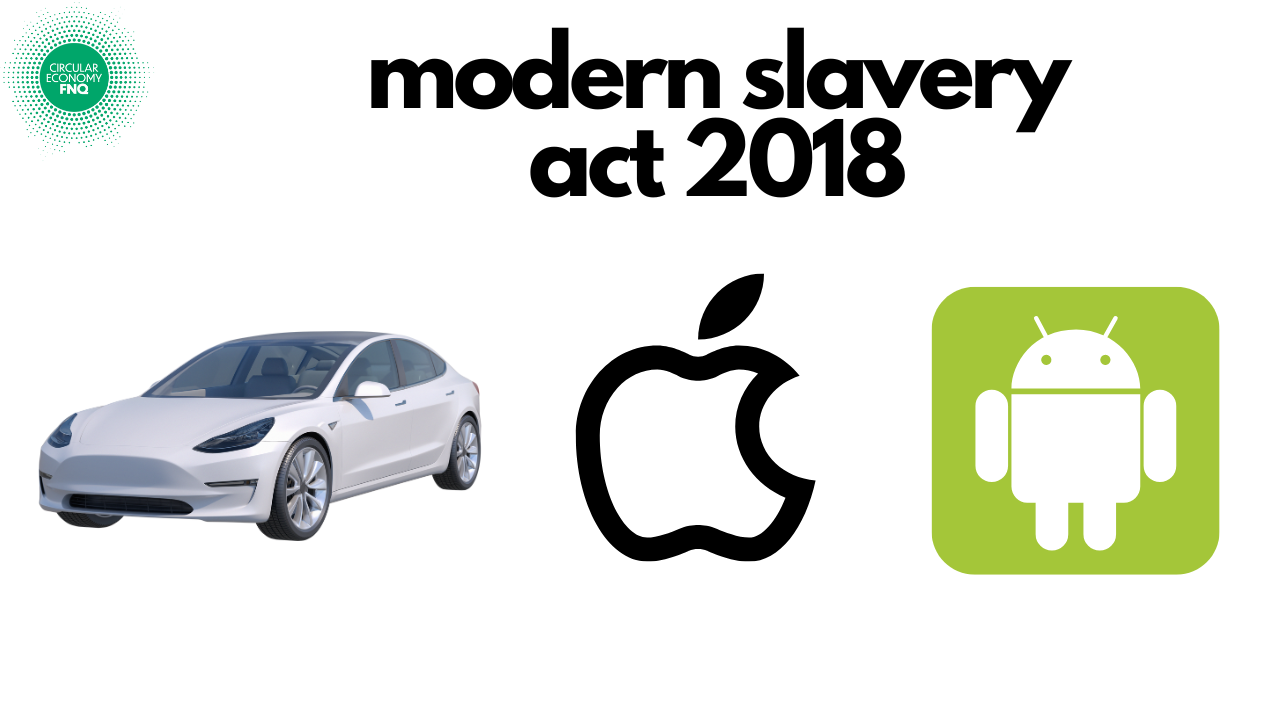 Modern Slavery Act, Product Stewardship Act and Clean Up Politics Act