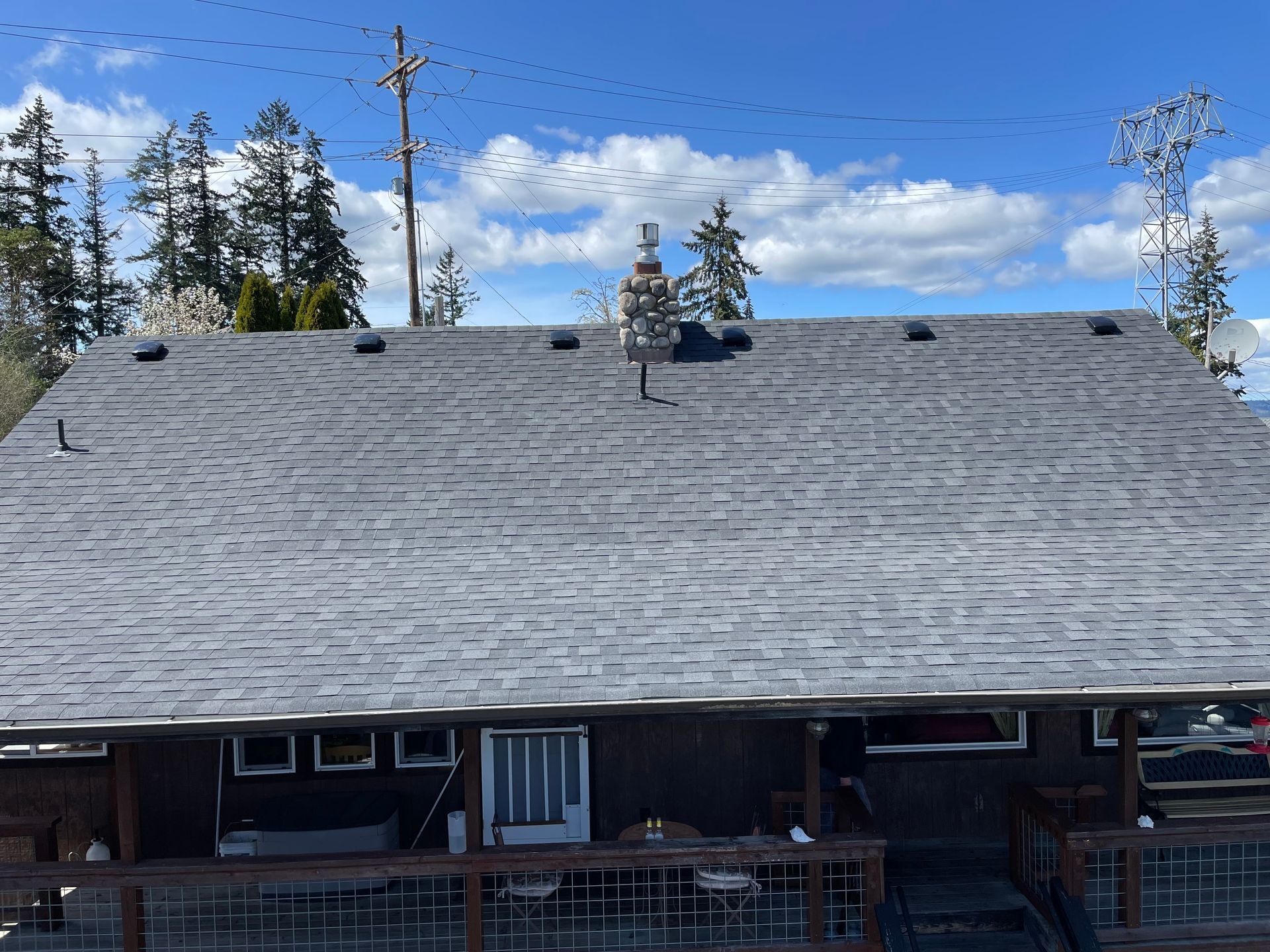 New shingle roof