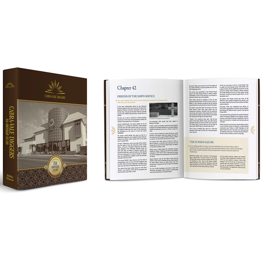 Book with brown cover titled 