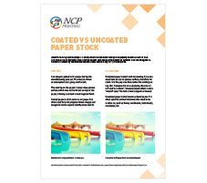 NCP Printing Coated vs Uncoated Paper — Newcastle, NSW — NCP Printing