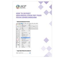 NCP How To Export a HR PDF — Newcastle, NSW — NCP Printing