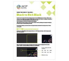NCP Printing Black Ink vs Rich Black — Newcastle, NSW — NCP Printing