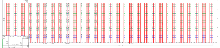 Chart with multiple vertical bars in varying shades of red.