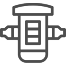 Septic system valve icon representing drain and septic services.