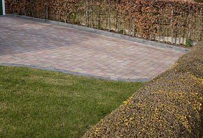 lawn and paving