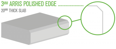 20mm Arris Polished Drawing — Stone Effects In Forest Glen, QLD