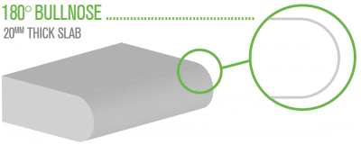 180deg Bullnose Drawing — Stone Effects In Forest Glen, QLD