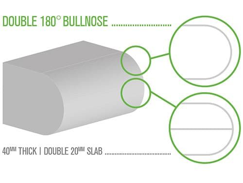 Double 180deg Bullnose Drawing — Stone Effects In Forest Glen, QLD