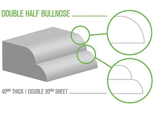 Double Half Bullnose Drawing — Stone Effects In Forest Glen, QLD