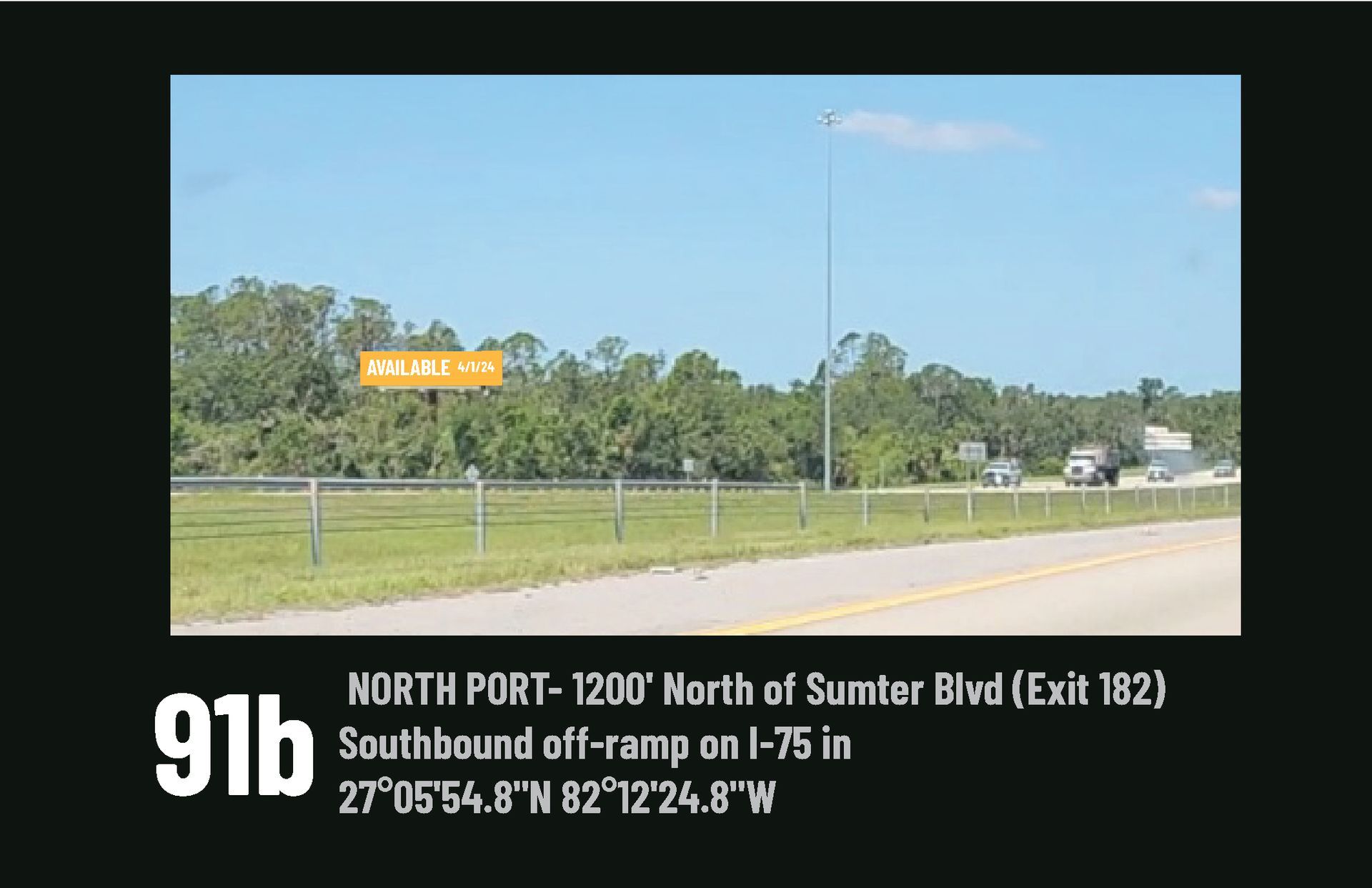 A sign that says north port on it