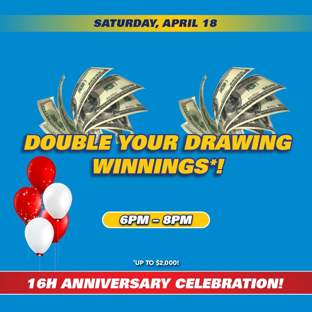 Casino promotion: Sundays & Tuesdays. Mystery Multiplier for points: 4x-10x. Swipe at kiosk. Drawings Jan 27, 5-7PM. Win up to $5,000.