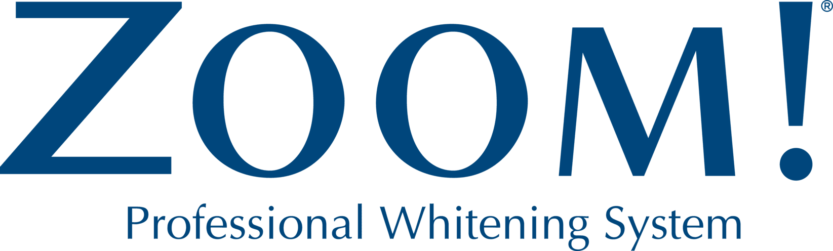Zoom professional whitening system logo on a white background