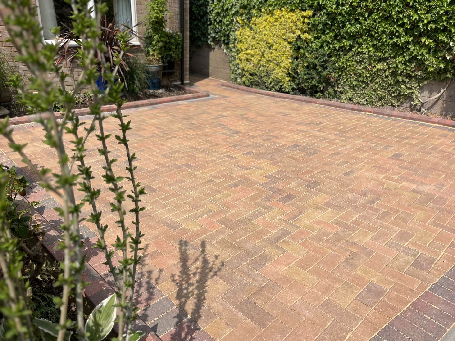 Block paving driveway installation completed in Luton 