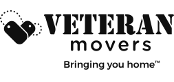 The logo for veteran movers bringing you home.