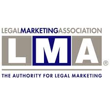 The logo for the legal marketing association is the authority for legal marketing.