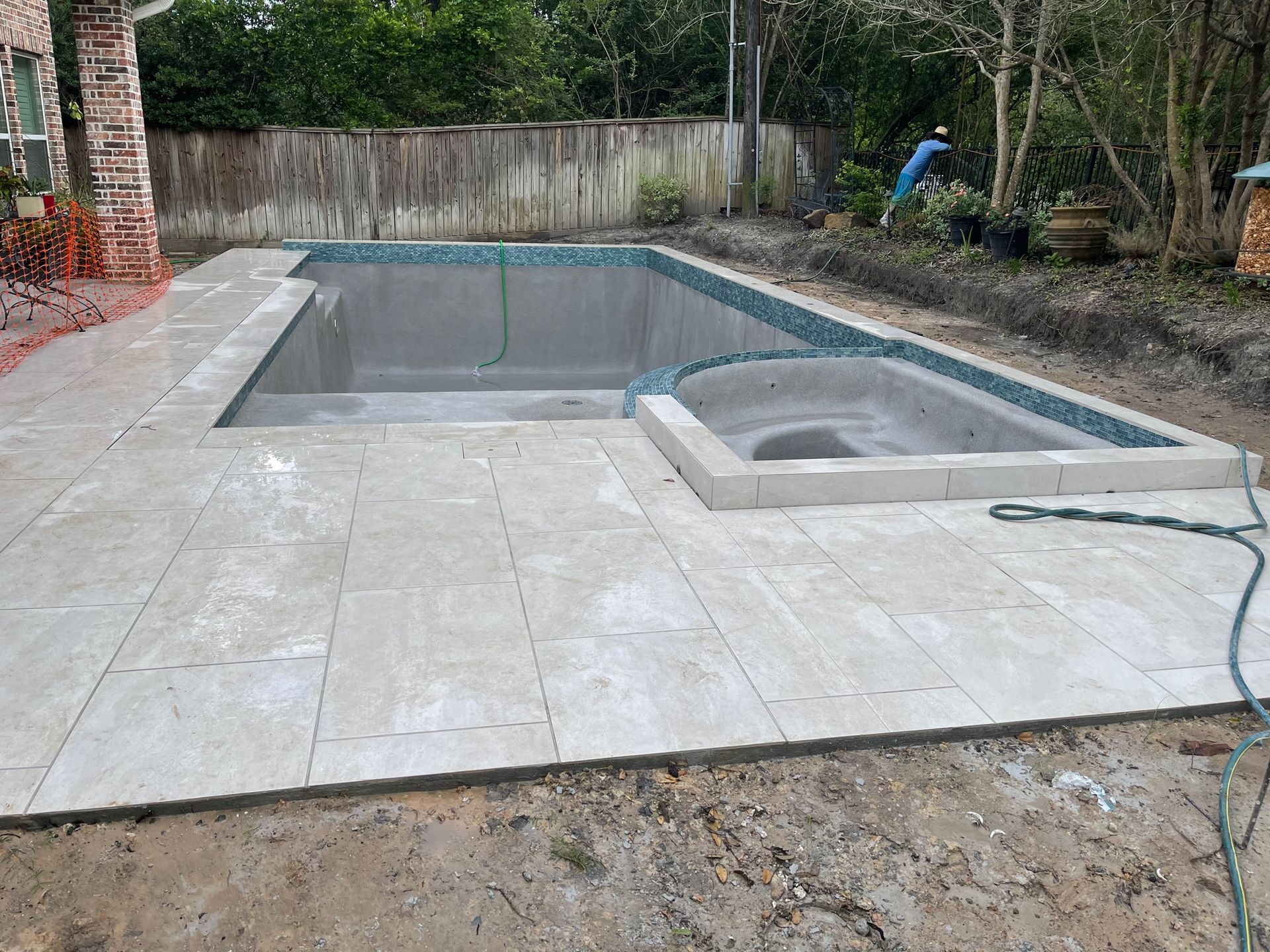 After Beautiful Grey Harbour — Houston, TX — AAA Pool Plastering