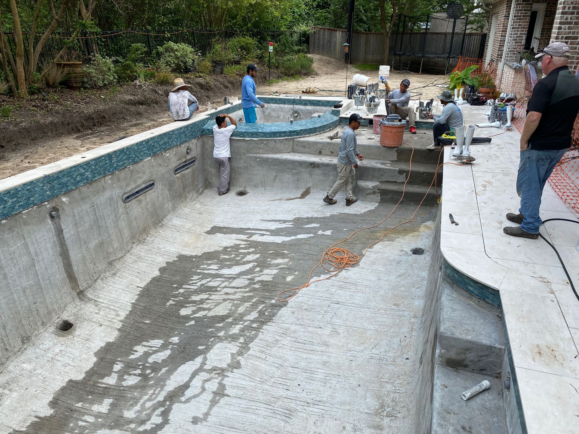 Before Cement Only— Houston, TX — AAA Pool Plastering