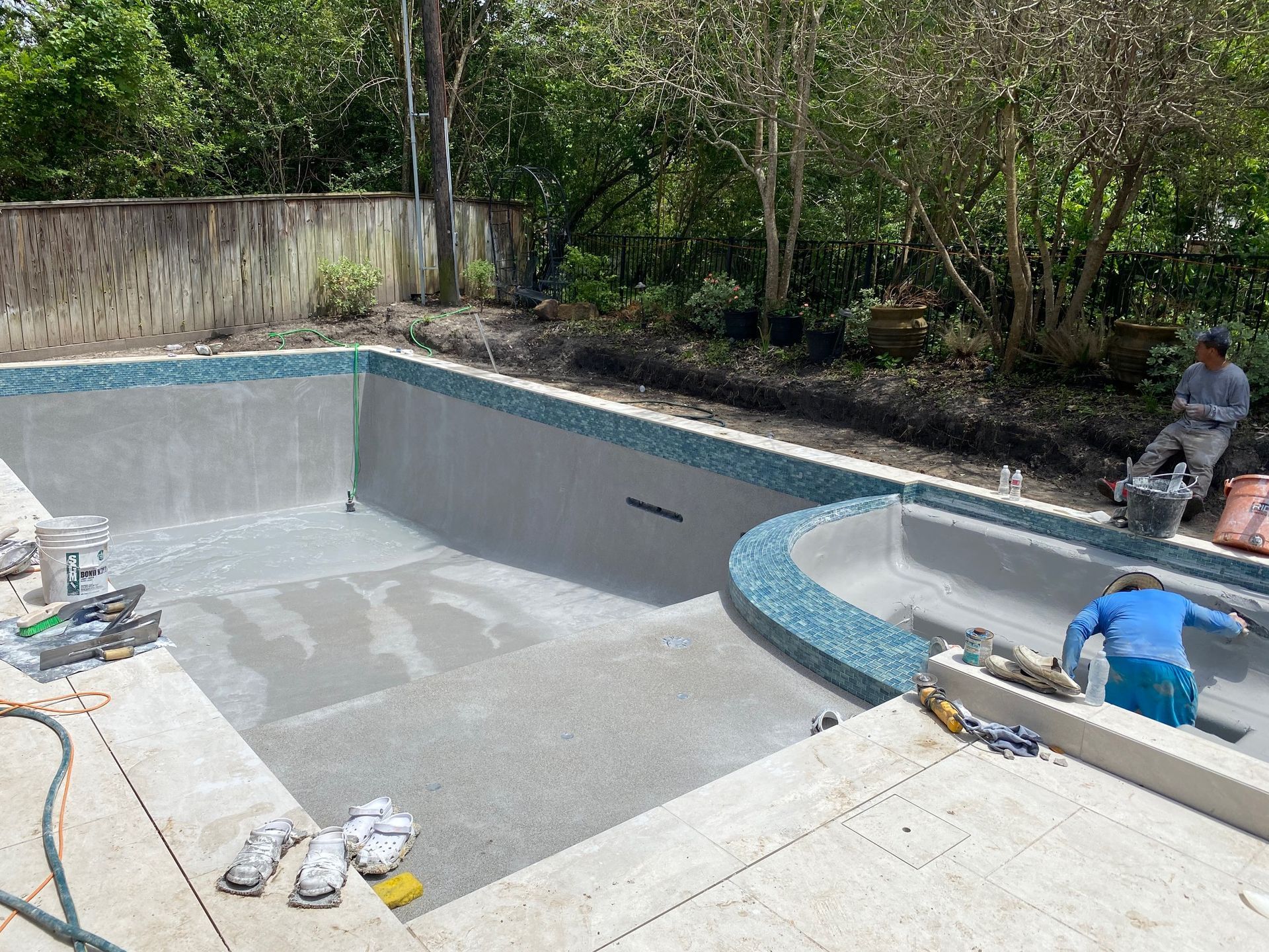 After Making It Grey Harbour — Houston, TX — AAA Pool Plastering