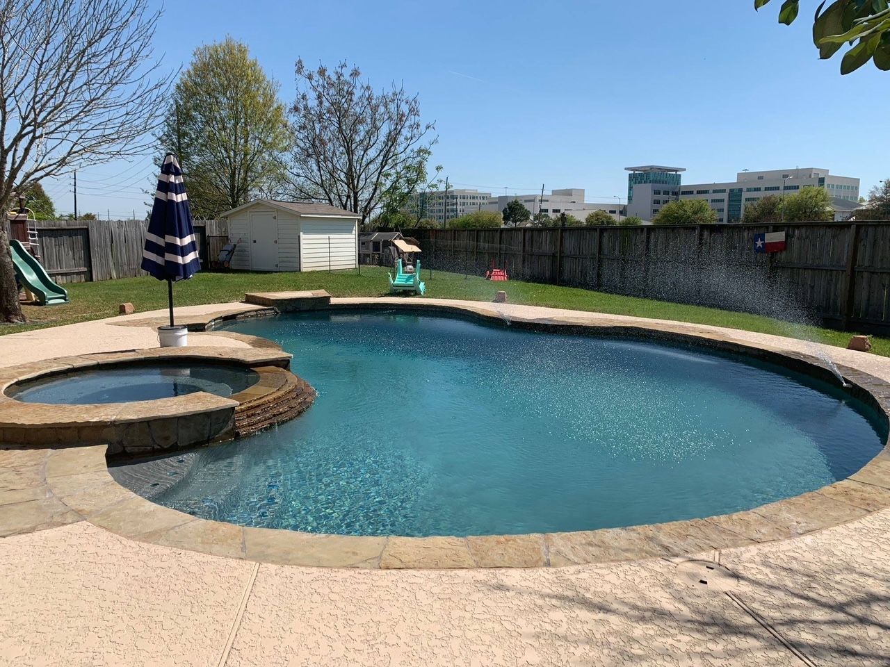 After Making Smoke Color — Houston, TX — AAA Pool Plastering