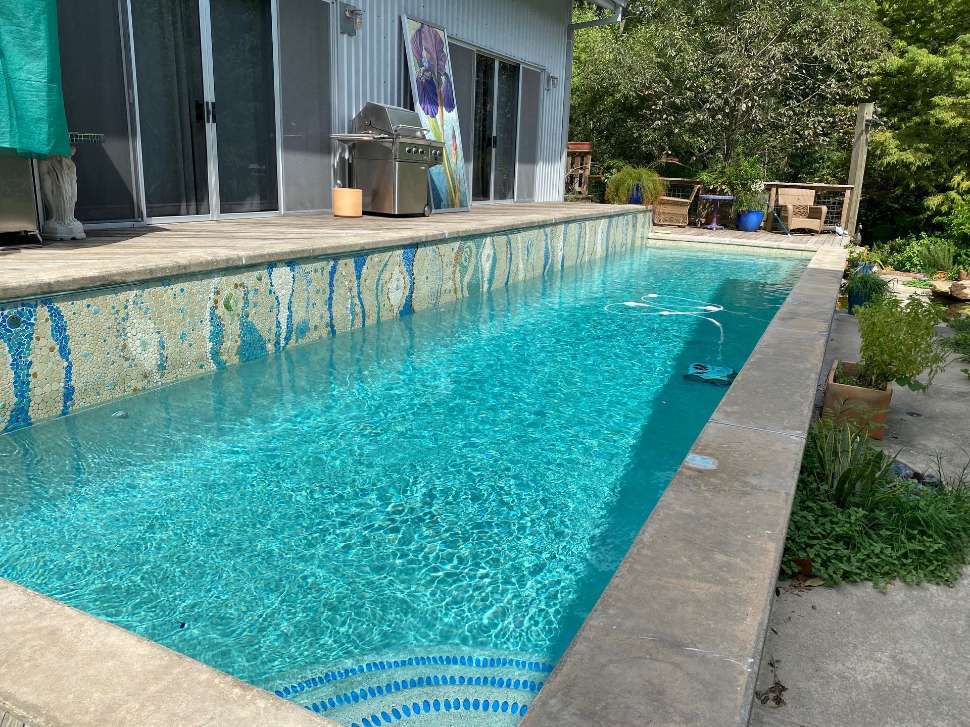 Blue Pool — Houston, TX — AAA Pool Plastering