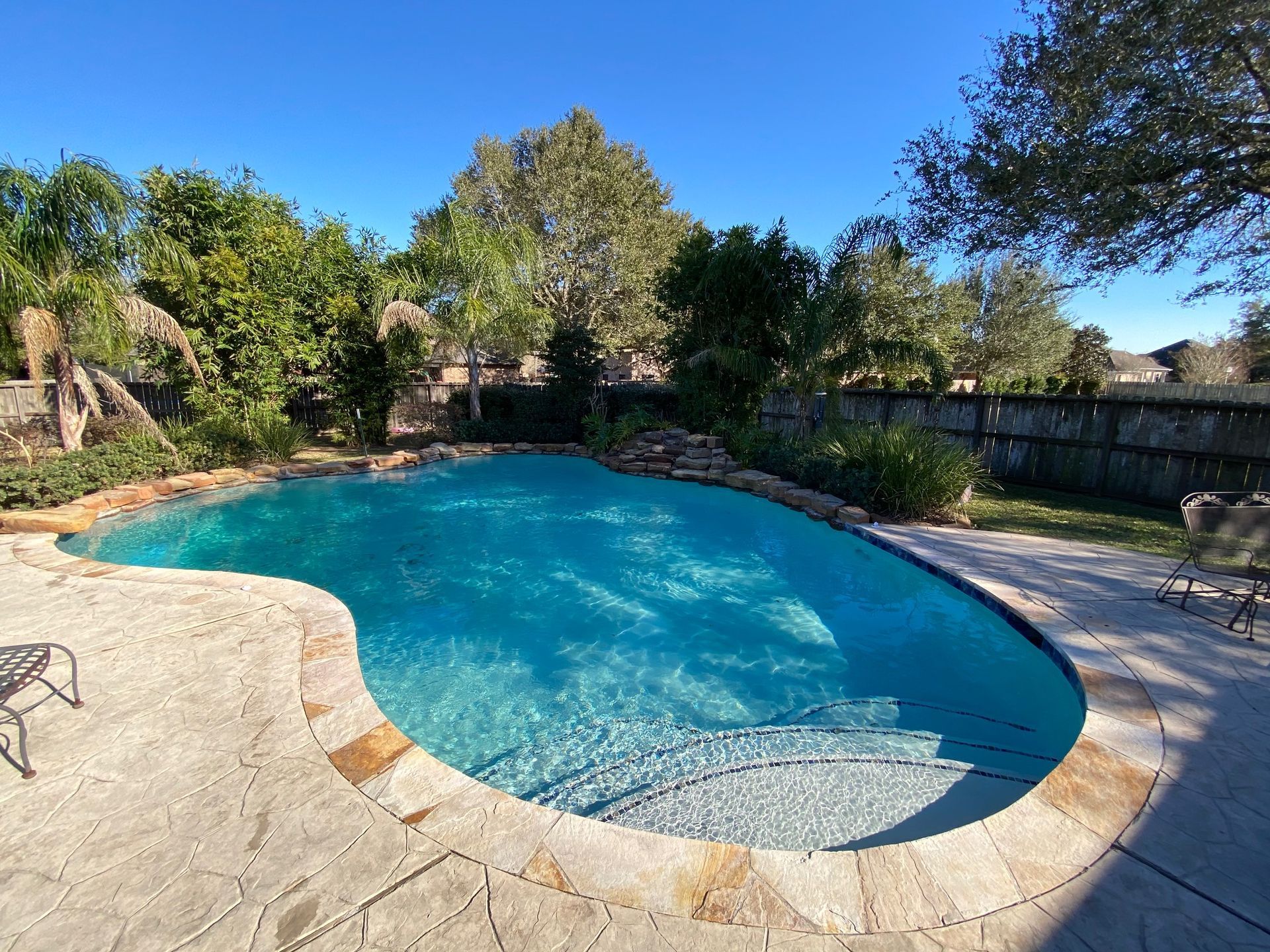 After The Jade Color Pool — Houston, TX — AAA Pool Plastering
