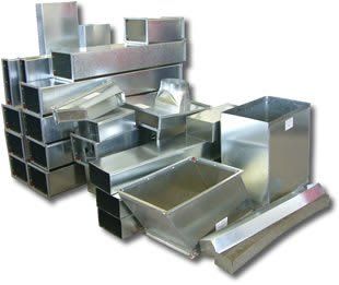 Stack of ductwork pieces