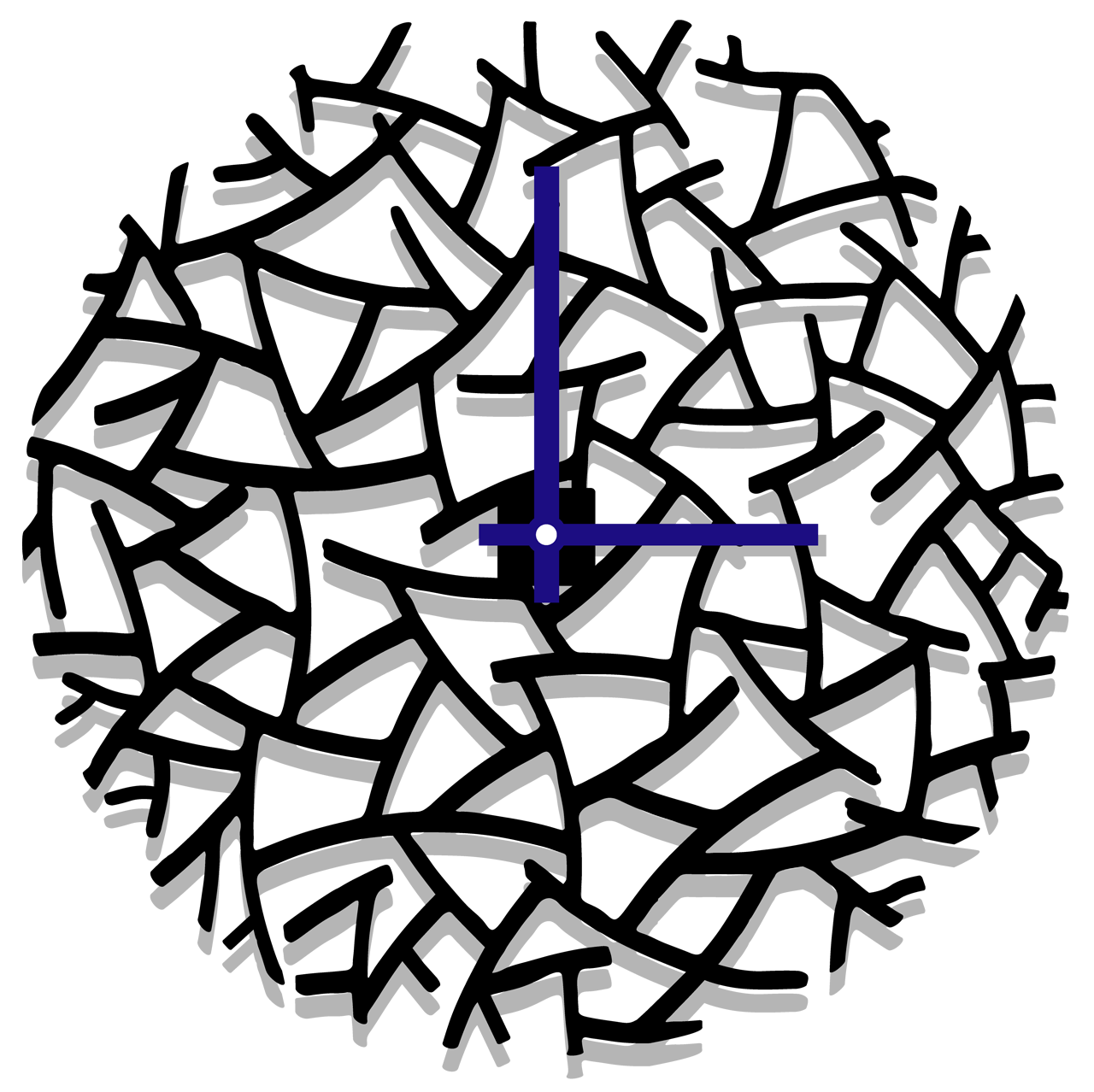 Opties trendkleuren ronde klok Clair