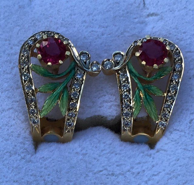 Gold Accessory With Red Gem — Vintage Jewelry In Naples, FL