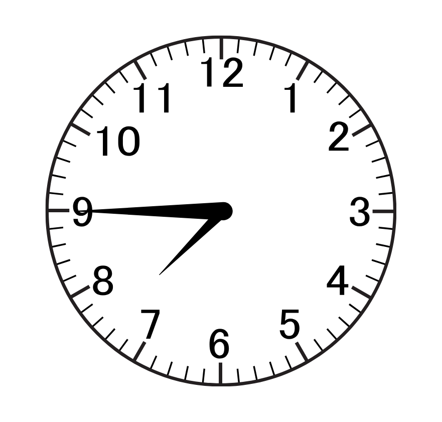 A black and white clock on a white background shows the time as 4:20. Gingerbread