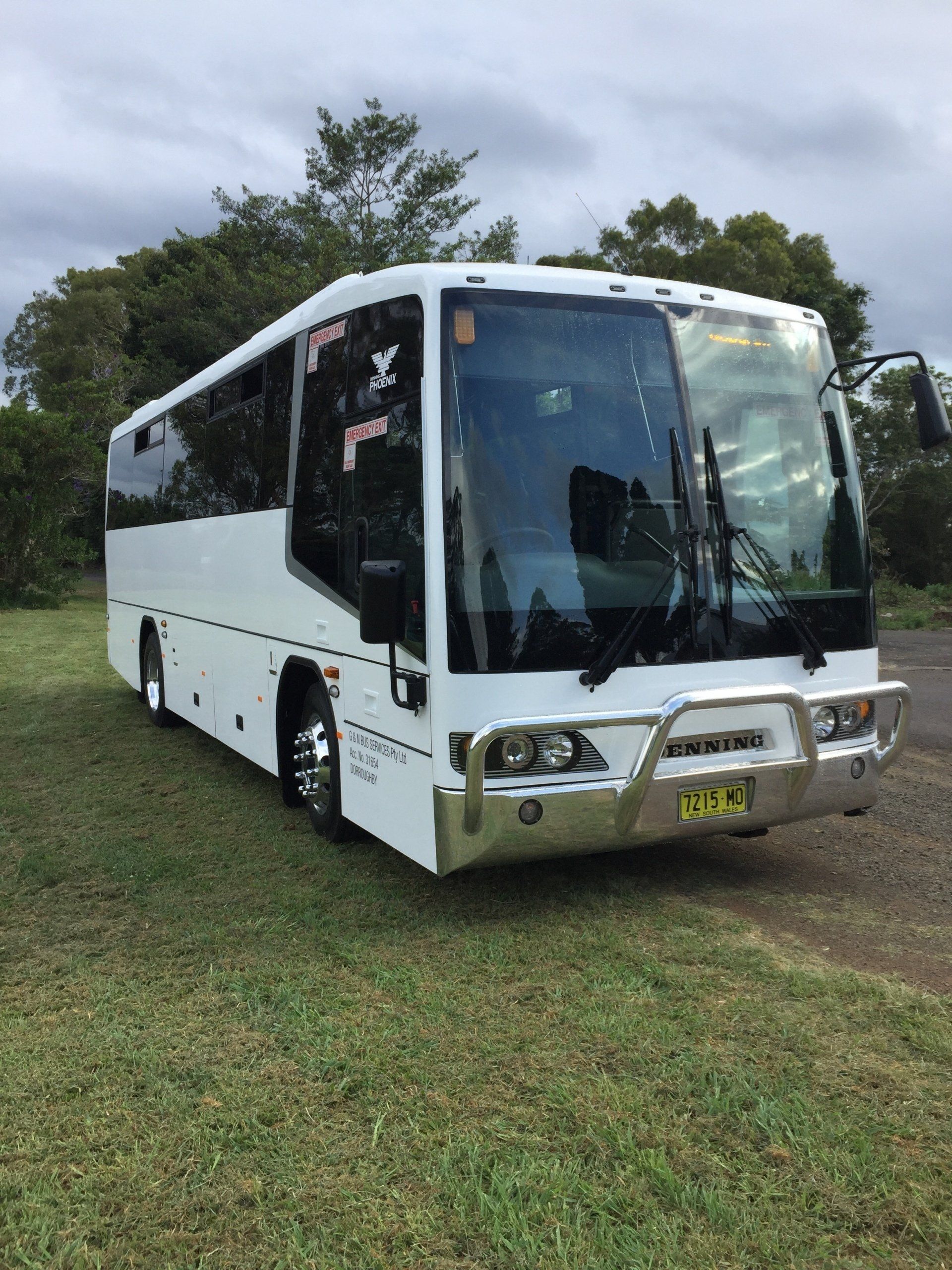 Front view of the bus