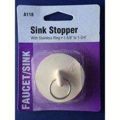 It is a sink stopper with a stainless ring.