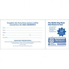 A coupon for a mobile dog wash that comes to you