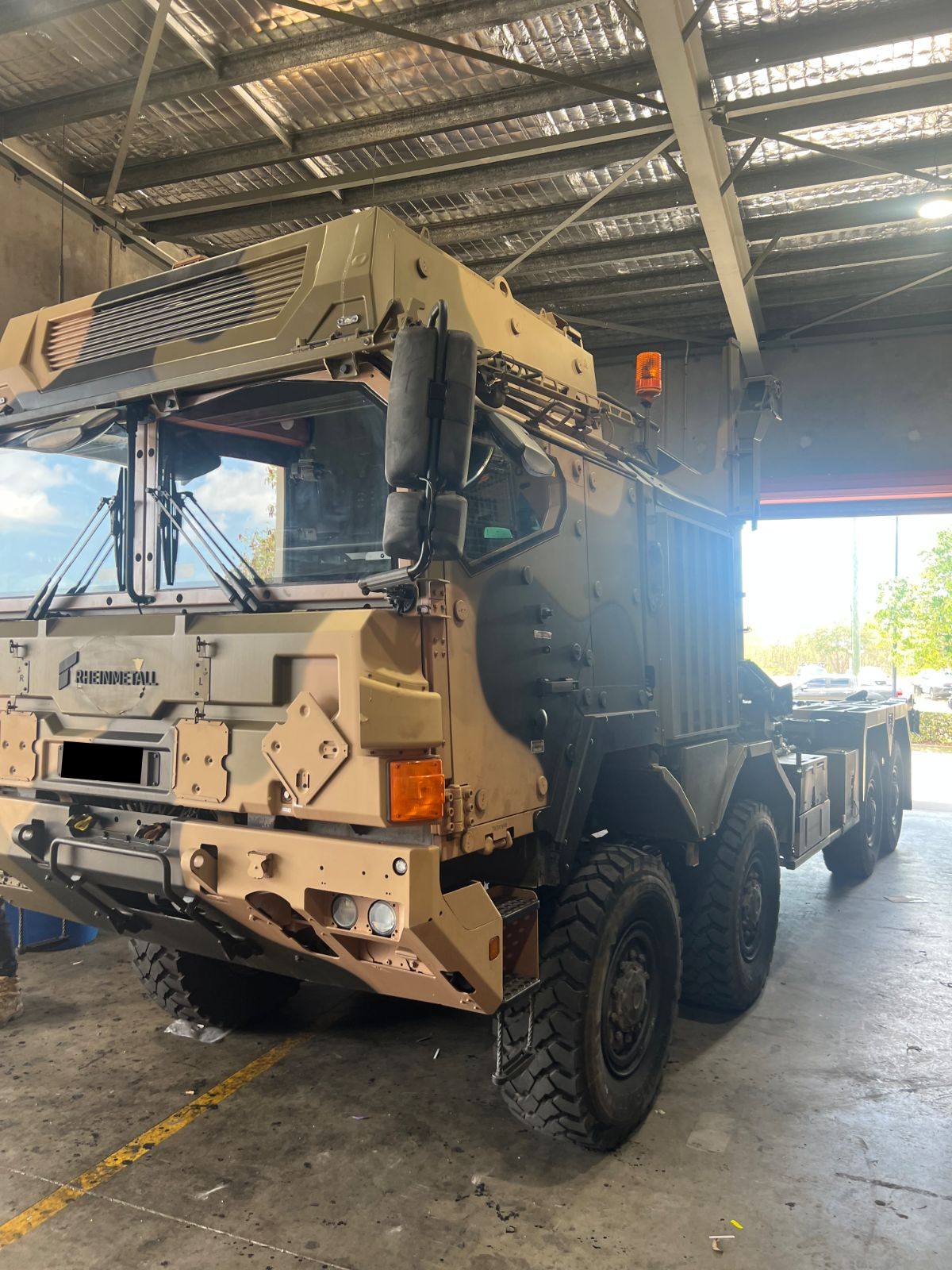 A Truck And A Van Are Parked Next To Each Other In A Parking Lot — Australian Specialised Machinery Glass In Mount Louisa, QLD