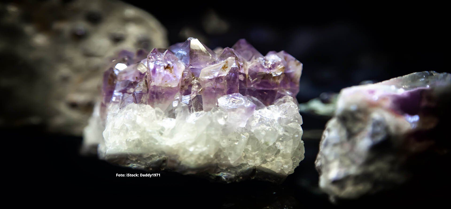 Heilstein. Amethyst. Foto: iStock: Daddy1971