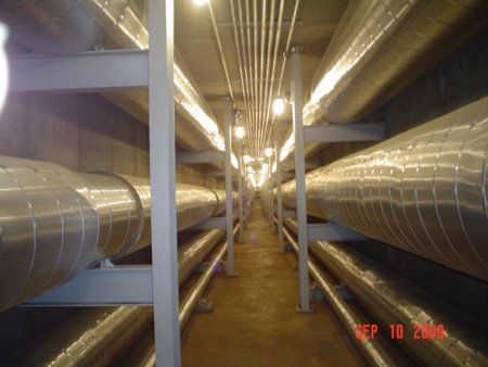 University of NC/Chapel Hill Photos Shows Steam Tunnel Facility with closer view of Steam Traps