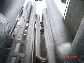 University of NC/Chapel Hill Photos Shows Steam Tunnel Facility Looking Up from Below