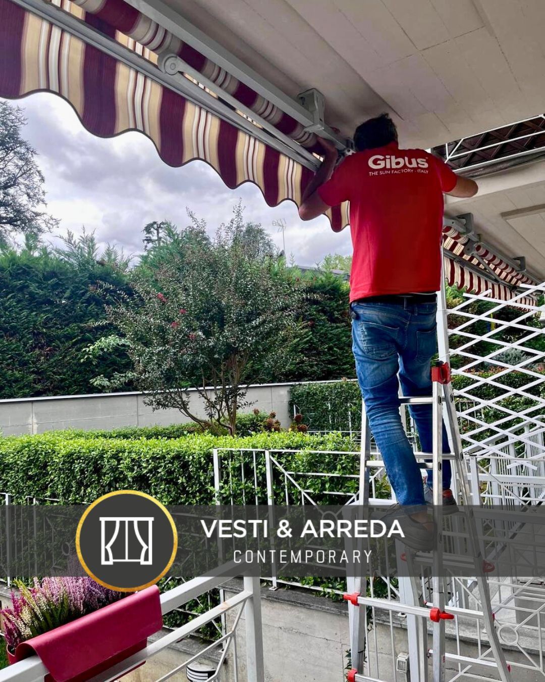 installazione tende da sole motorizzate con sensore vento