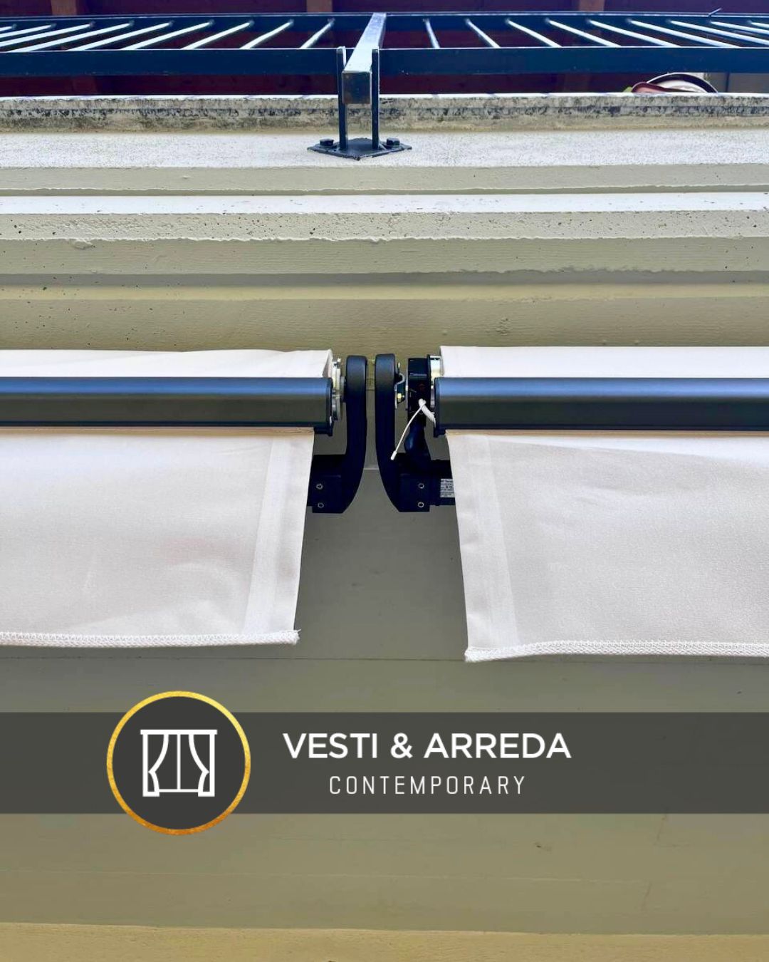 tende antracite con movimento radiocomandato