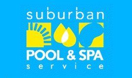 suburban pool and spa service logo