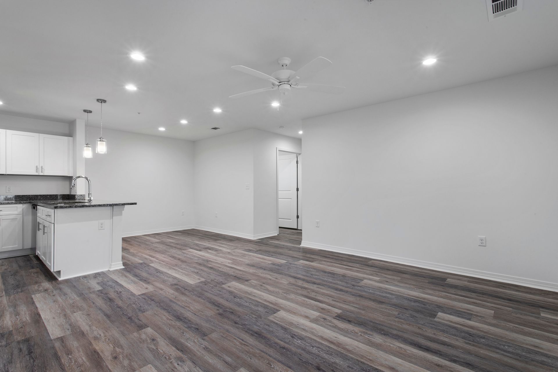 Photo of a kitchen and dining area