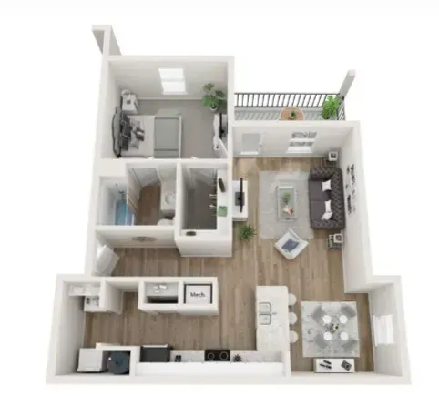 1 bedroom Floor Plan