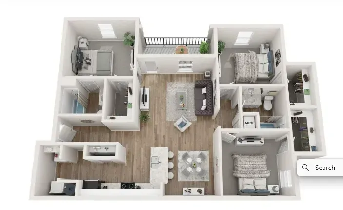3 bedrooms  Floor Plan