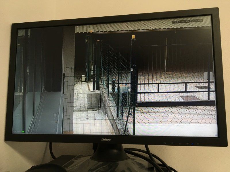 monitor per il controllo dell'ingresso